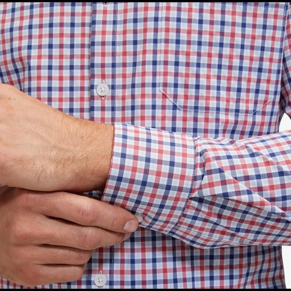 Mizzen and Main Leeward No Tuck Dress Shirt Size Small NWT - Picture 5 of 7